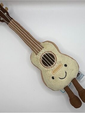 Jellycat Soft Plush Ukulele in Cream and Brown